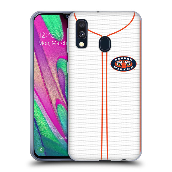 Auburn University AU Auburn University Baseball Jersey Soft Gel Case for Samsung Galaxy A40 (2019)