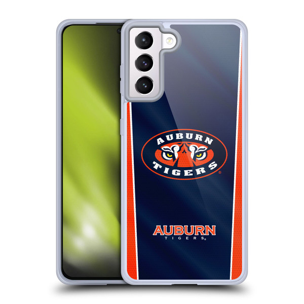 Auburn University AU Auburn University Banner Soft Gel Case for Samsung Galaxy S21+ 5G