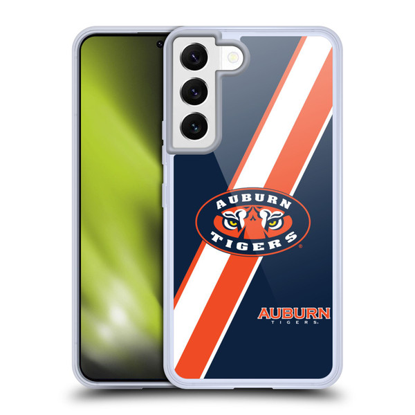 Auburn University AU Auburn University Stripes Soft Gel Case for Samsung Galaxy S22 5G