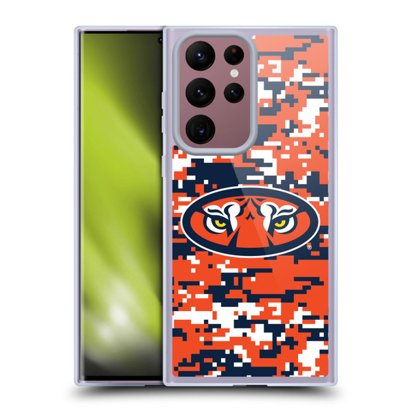 Auburn University AU Auburn University Digital Camouflage Soft Gel Case for Samsung Galaxy S22 Ultra 5G