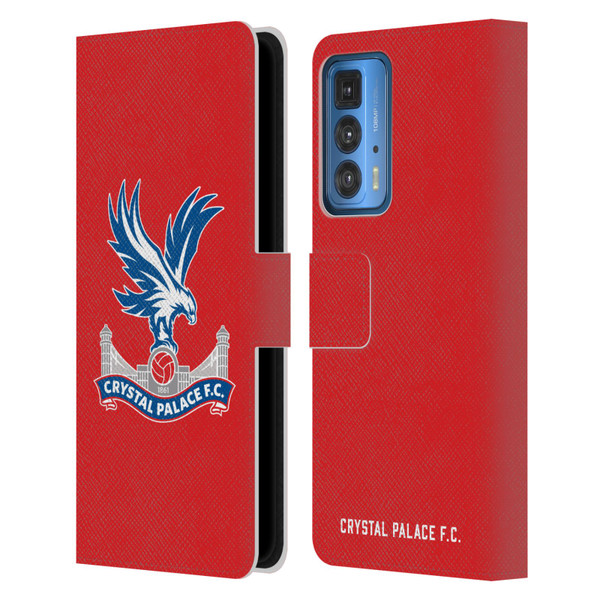Crystal Palace FC Crest Eagle Leather Book Wallet Case Cover For Motorola Edge 20 Pro
