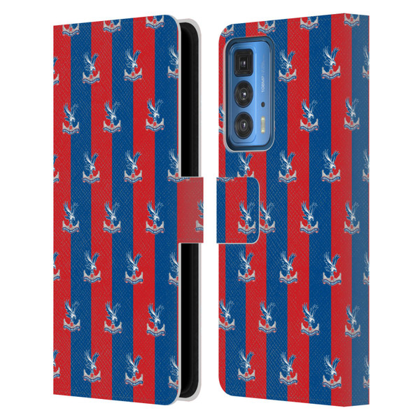 Crystal Palace FC Crest Pattern Leather Book Wallet Case Cover For Motorola Edge 20 Pro