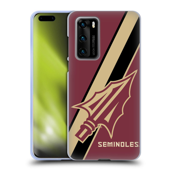 Florida State University FSU Florida State University Stripes Soft Gel Case for Huawei P40 5G