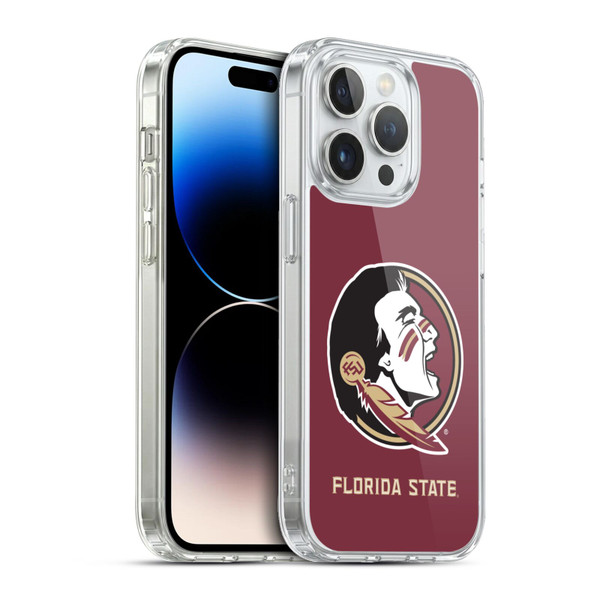 Florida State University FSU Florida State University Plain Soft Gel Case for Apple iPhone 13 Pro & MagSafe