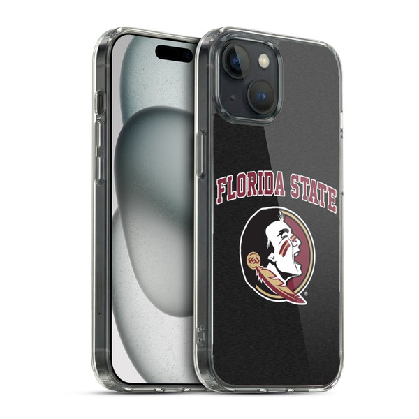 Florida State University FSU Florida State University Campus Logotype Soft Gel Case for Apple iPhone 15 & MagSafe
