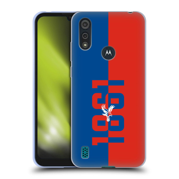 Crystal Palace FC Crest 1861 Soft Gel Case for Motorola Moto E6s (2020)