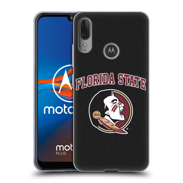 Florida State University FSU Florida State University Campus Logotype Soft Gel Case for Motorola Moto E6 Plus