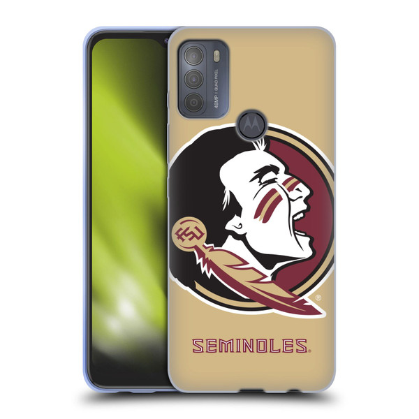 Florida State University FSU Florida State University Oversized Icon Soft Gel Case for Motorola Moto G50