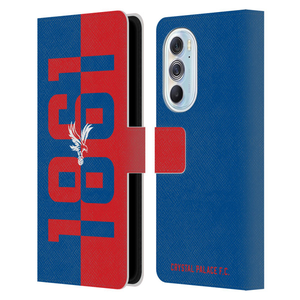Crystal Palace FC Crest 1861 Leather Book Wallet Case Cover For Motorola Edge X30