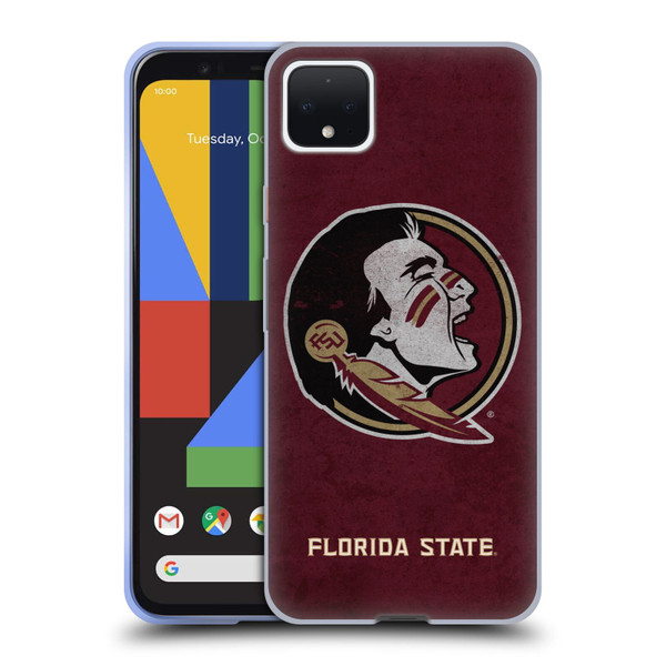 Florida State University FSU Florida State University Distressed Soft Gel Case for Google Pixel 4 XL