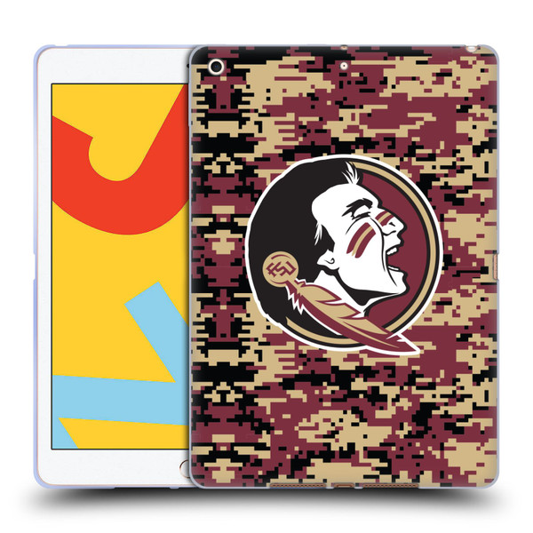 Florida State University FSU Florida State University Digital Camouflage Soft Gel Case for Apple iPad 10.2 2019/2020/2021