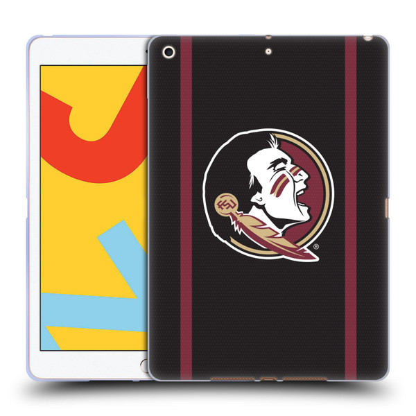 Florida State University FSU Florida State University Football Jersey Soft Gel Case for Apple iPad 10.2 2019/2020/2021