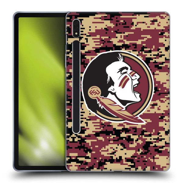 Florida State University FSU Florida State University Digital Camouflage Soft Gel Case for Samsung Galaxy Tab S8