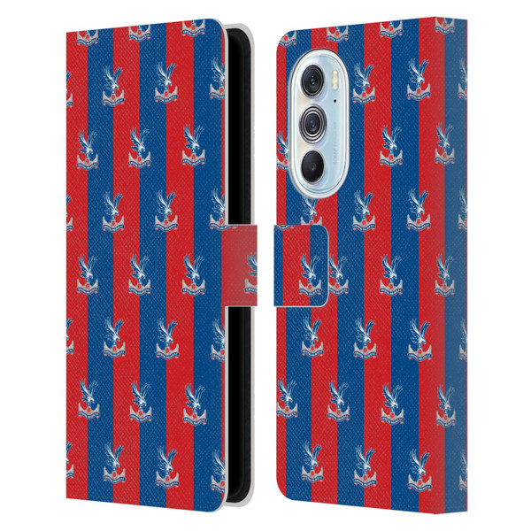 Crystal Palace FC Crest Pattern Leather Book Wallet Case Cover For Motorola Edge X30