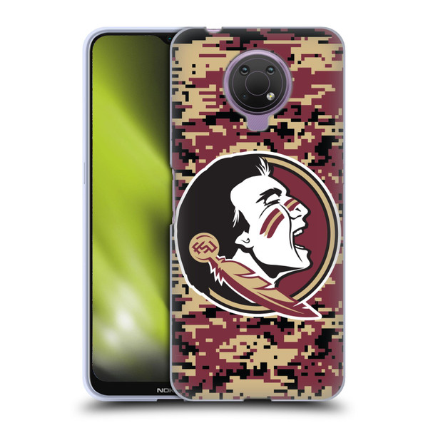 Florida State University FSU Florida State University Digital Camouflage Soft Gel Case for Nokia G10