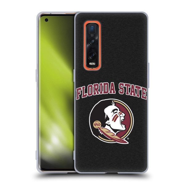 Florida State University FSU Florida State University Campus Logotype Soft Gel Case for OPPO Find X2 Pro 5G