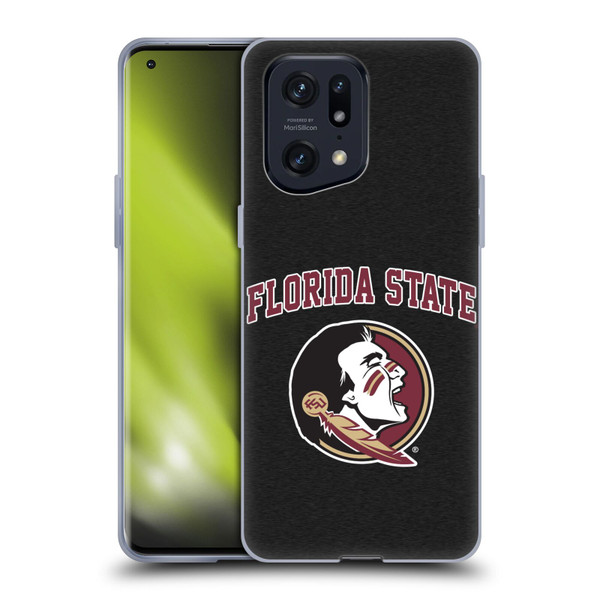 Florida State University FSU Florida State University Campus Logotype Soft Gel Case for OPPO Find X5 Pro