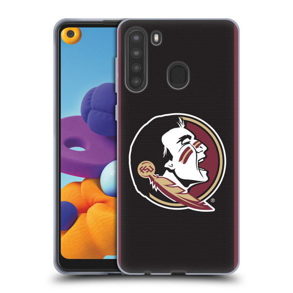 Florida State University FSU Florida State University Football Jersey Soft Gel Case for Samsung Galaxy A21 (2020)