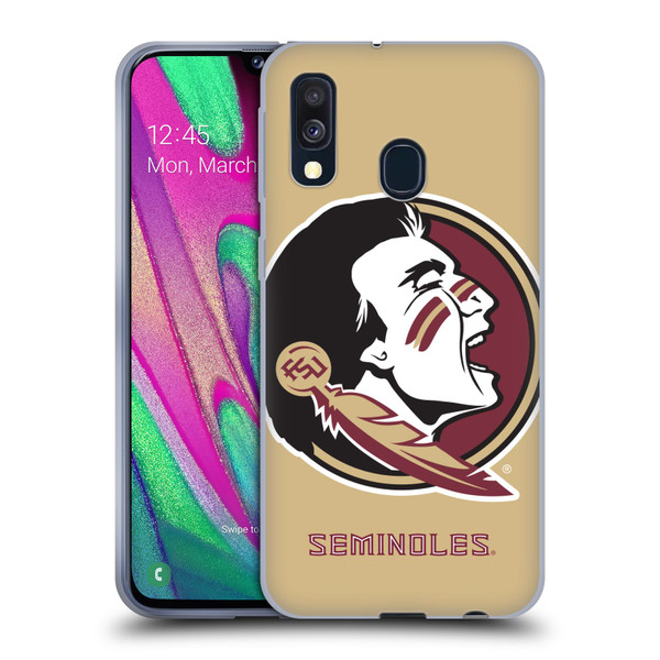 Florida State University FSU Florida State University Oversized Icon Soft Gel Case for Samsung Galaxy A40 (2019)