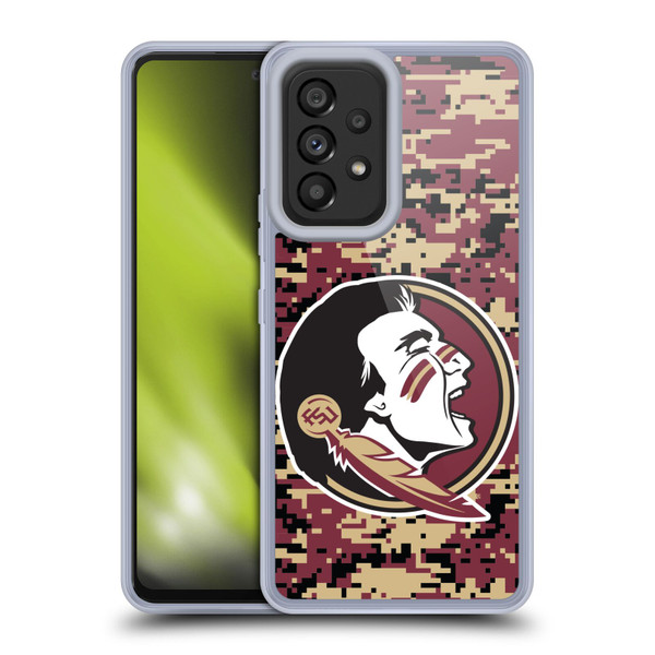 Florida State University FSU Florida State University Digital Camouflage Soft Gel Case for Samsung Galaxy A53 5G (2022)