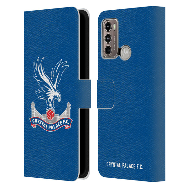 Crystal Palace FC Crest Plain Leather Book Wallet Case Cover For Motorola Moto G60 / Moto G40 Fusion