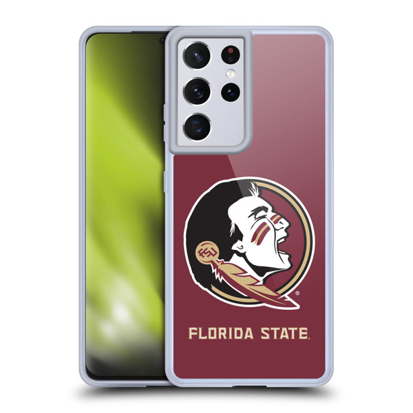 Florida State University FSU Florida State University Plain Soft Gel Case for Samsung Galaxy S21 Ultra 5G
