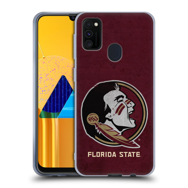 Florida State University FSU Florida State University Distressed Soft Gel Case for Samsung Galaxy M30s (2019)/M21 (2020)