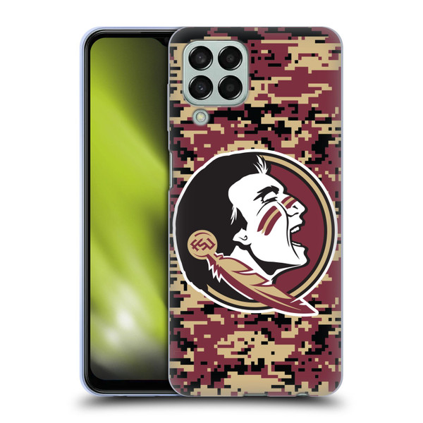 Florida State University FSU Florida State University Digital Camouflage Soft Gel Case for Samsung Galaxy M33 (2022)