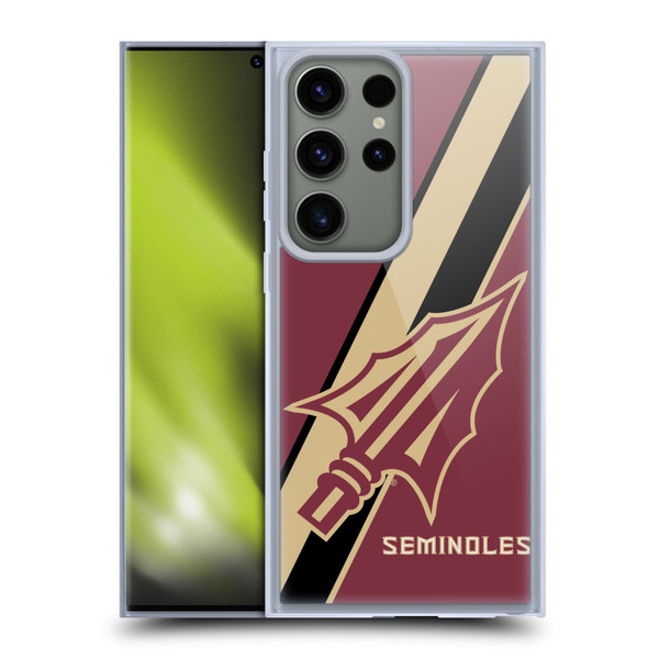Florida State University FSU Florida State University Stripes Soft Gel Case for Samsung Galaxy S23 Ultra 5G