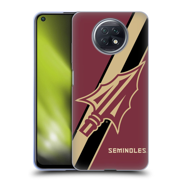 Florida State University FSU Florida State University Stripes Soft Gel Case for Xiaomi Redmi Note 9T 5G