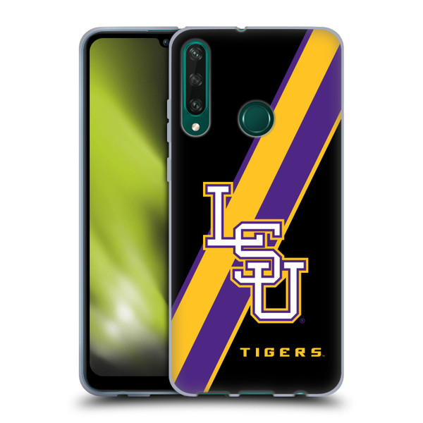 Louisiana State University LSU Louisiana State University Stripes Soft Gel Case for Huawei Y6p