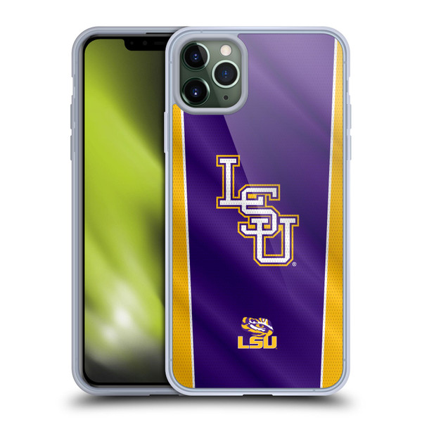 Louisiana State University LSU Louisiana State University Banner Soft Gel Case for Apple iPhone 11 Pro Max