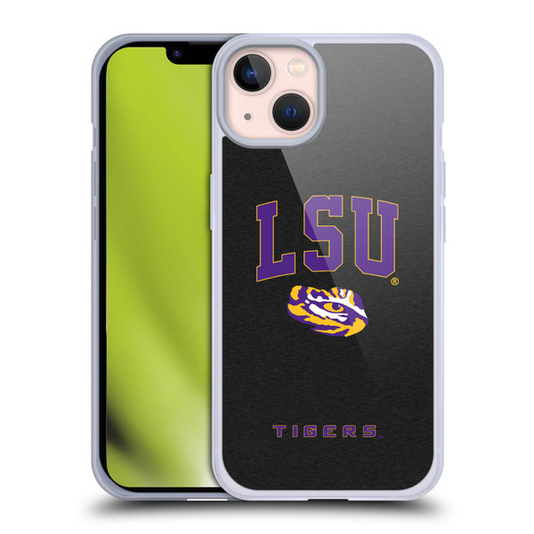 Louisiana State University LSU Louisiana State University LSU Campus Logotype Soft Gel Case for Apple iPhone 13