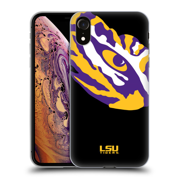 Louisiana State University LSU Louisiana State University Oversized Icon Soft Gel Case for Apple iPhone XR