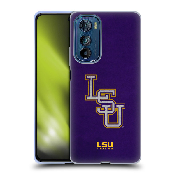 Louisiana State University LSU Louisiana State University Distressed Look Soft Gel Case for Motorola Edge 30