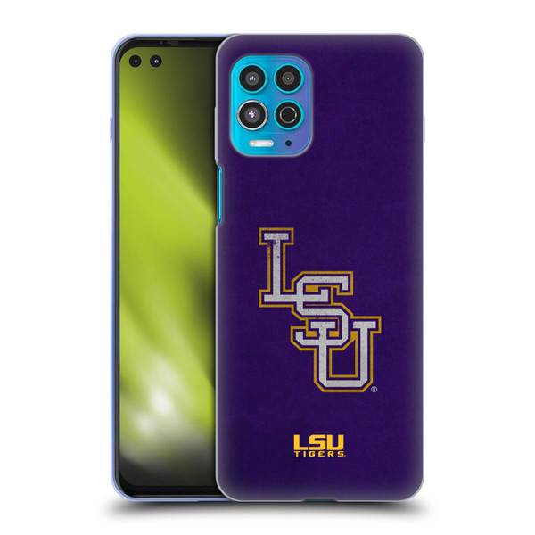 Louisiana State University LSU Louisiana State University Distressed Look Soft Gel Case for Motorola Moto G100