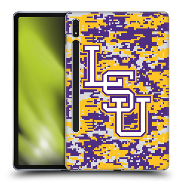 Louisiana State University LSU Louisiana State University Digital Camouflage Soft Gel Case for Samsung Galaxy Tab S8