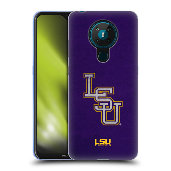 Louisiana State University LSU Louisiana State University Distressed Look Soft Gel Case for Nokia 5.3