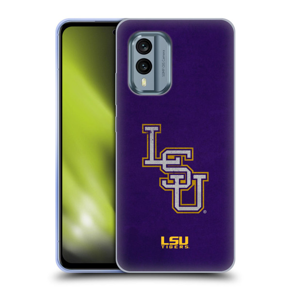 Louisiana State University LSU Louisiana State University Distressed Look Soft Gel Case for Nokia X30