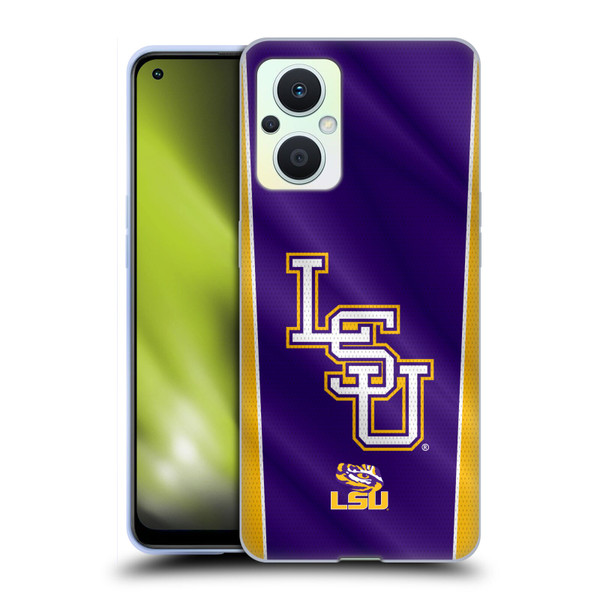 Louisiana State University LSU Louisiana State University Banner Soft Gel Case for OPPO Reno8 Lite