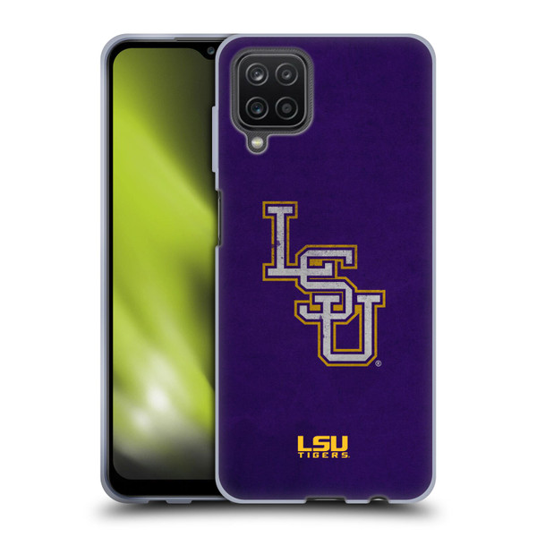 Louisiana State University LSU Louisiana State University Distressed Look Soft Gel Case for Samsung Galaxy A12 (2020)