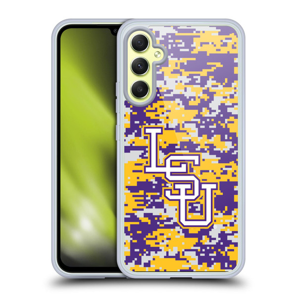 Louisiana State University LSU Louisiana State University Digital Camouflage Soft Gel Case for Samsung Galaxy A34 5G