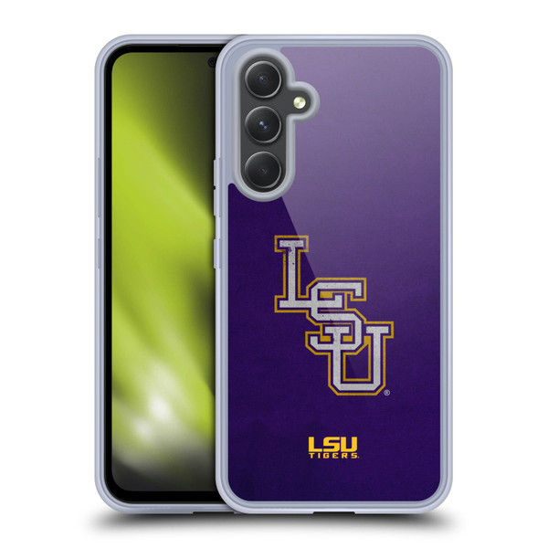 Louisiana State University LSU Louisiana State University Distressed Look Soft Gel Case for Samsung Galaxy A54 5G