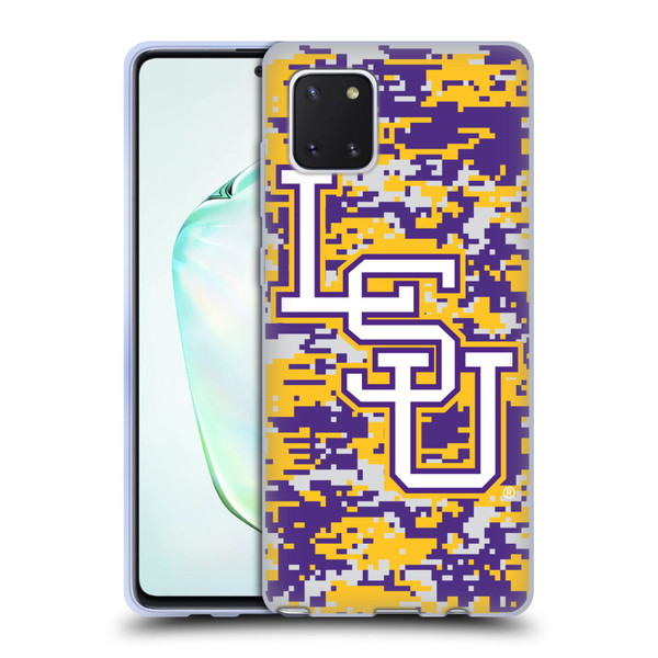 Louisiana State University LSU Louisiana State University Digital Camouflage Soft Gel Case for Samsung Galaxy Note10 Lite