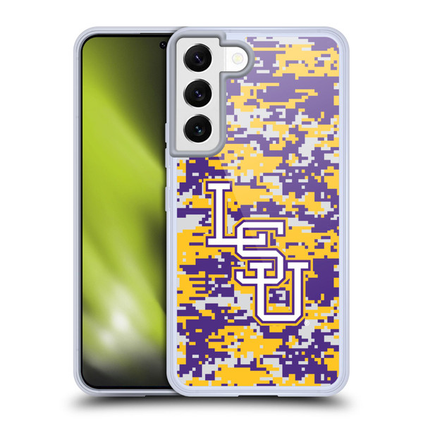 Louisiana State University LSU Louisiana State University Digital Camouflage Soft Gel Case for Samsung Galaxy S22 5G