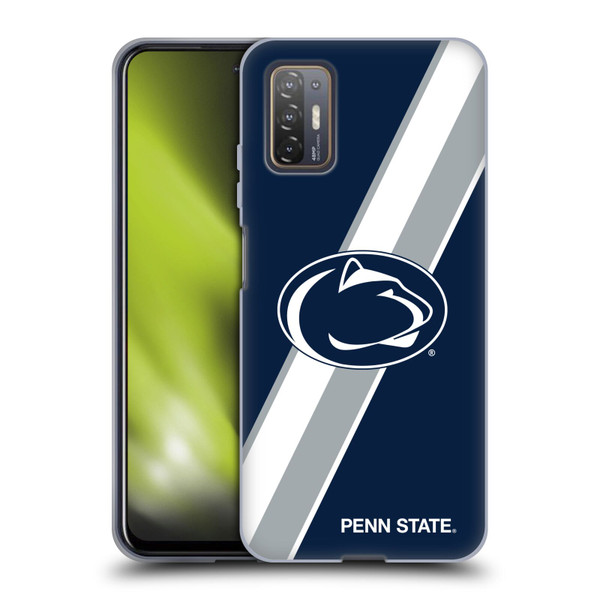 Pennsylvania State University PSU The Pennsylvania State University Stripes Soft Gel Case for HTC Desire 21 Pro 5G