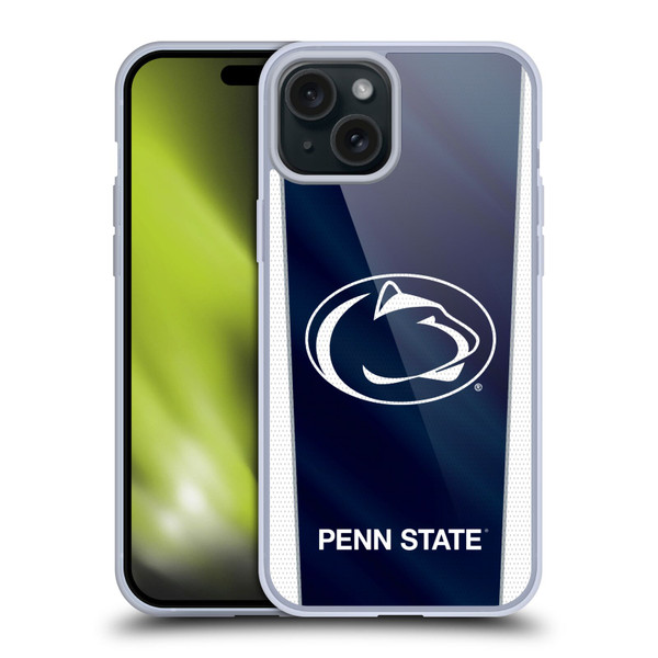Pennsylvania State University PSU The Pennsylvania State University Banner Soft Gel Case for Apple iPhone 15 Plus