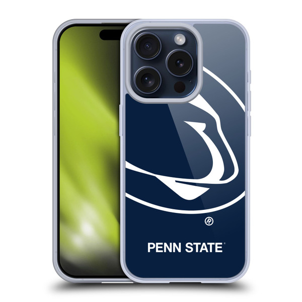 Pennsylvania State University PSU The Pennsylvania State University Oversized Icon Soft Gel Case for Apple iPhone 15 Pro