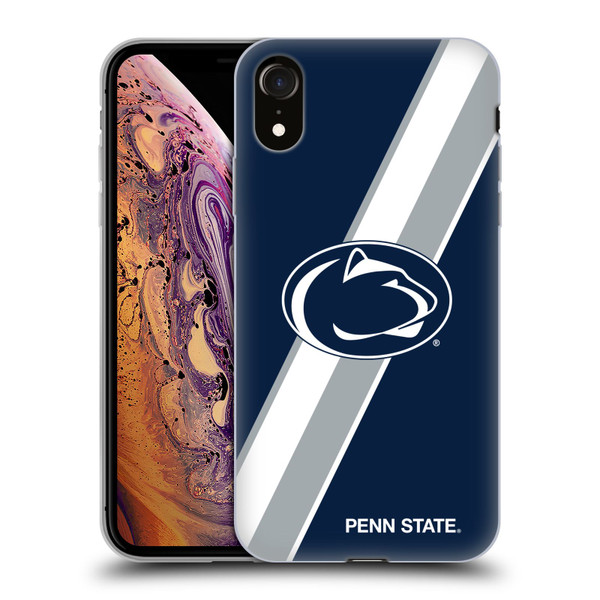 Pennsylvania State University PSU The Pennsylvania State University Stripes Soft Gel Case for Apple iPhone XR