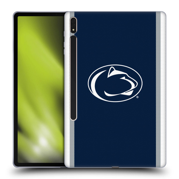 Pennsylvania State University PSU The Pennsylvania State University Football Jersey Soft Gel Case for Samsung Galaxy Tab S8 Plus